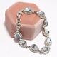 Gift For Women Chain Bracelet Solid 925 Silver Natural Dendritic Opal jewelry8.5