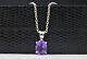 Gift For Women Jewelry Pendant 925 Sterling Silver Natural Amethyst Gemstone