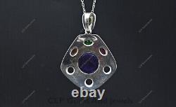 Gift For Women Jewelry Pendant 925 Sterling Silver Natural Amethyst Gemstone