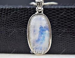 Gift For Women Jewelry Pendant 925 Sterling Silver Natural Moonstone Gemstone