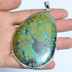 Gift For Women Jewelry Pendant Sterling Silver Natural Turquoise Gemstone 17266