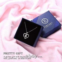 Gift for Her / Mother's Day Forever Love Heart Necklace Jewelry 18K Rose Gold