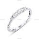 Gift for her Band Wedding Engagement Diamond Ring 14k White Gold Diamond Jewelry