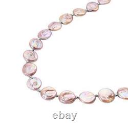 Gifts Wedding Jewelry Necklaces 925 Silver Fresh Water Pearl Beaded For Size 24
