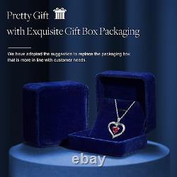 Gifts for Christmas? Forever Love Heart Necklace Jewelry 18K White Gold/ Rose G