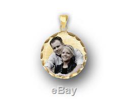 Gold, Silver Personalized Gift Photo Heart Charm Pendant Picture