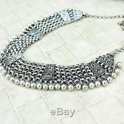 Gorgeous 925 Silver Handmade Necklace Set Earrings Statement Tribal Jewelry Gift