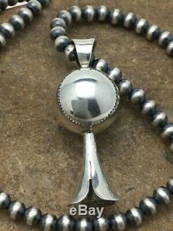 Gorgeous Navajo Sterling Silver Naja Turquoise Necklace Pendant S191 Gift Sale
