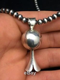 Gorgeous Navajo Sterling Silver Naja Turquoise Necklace Pendant S191 Gift Sale