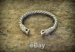 Gotland Bracelet M Size Sterling Silver Viking Arm Ring Nordic Jewelry Yule Gift