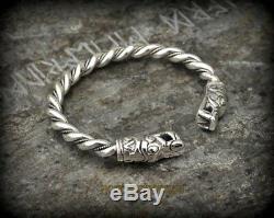 Gotland Bracelet M Size Sterling Silver Viking Arm Ring Viking Jewelry Yule Gift