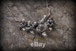 Gotland Rock Crystal Necklace Sterling Silver, Viking Woman Jewelry Yule Gift