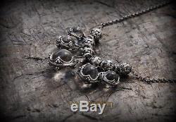 Gotland Rock Crystal Necklace Sterling Silver, Viking Woman Jewelry Yule Gift
