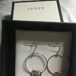 Gucci Piercing Interlocking Silver Woman Authentic Never Worn Gift In Box