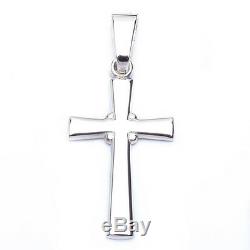 HOLIDAY GIFT SOLID CROSS. 925 Sterling Silver Pendant