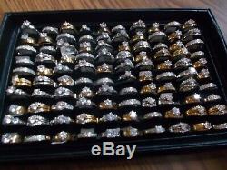 HUGE Lot of 100 Beautiful Rings, Different Sizes, Resale, Gifts (Lot2 B10)