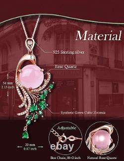 HXZZ Fine Jewelry Women Gifts Sterling Silver Natural Gemstone Pendant Necklace