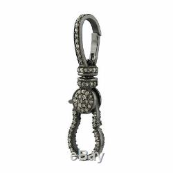 Halloween Gift Pave Diamond Lobster Clasp Lock Finding Sterling Silver Jewelry