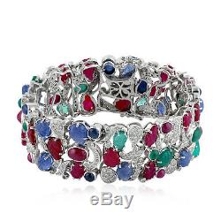 Halloween Gift Ruby Emerald Sapphire Diamond Gold 925 Sterling Silver Jewelry