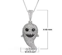 Halloween Jewelry Gift Pendant Necklace Tester Moissanite 925 Silver