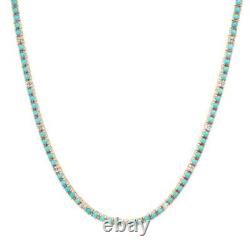 Handmade 925 Sterling Silver Necklace Turquoise Stone Women Jewelry Gift For Her