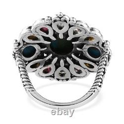Handmade 925 Sterling Silver Opalina Flower Ring Jewelry Gift Ct 5.6