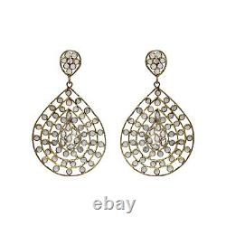 Handmade Jewelry Gift Cubic Zircon 925 Solid Sterling Silver Earrings For Womens