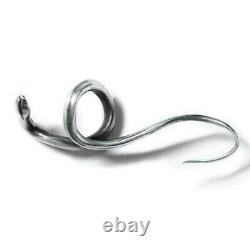 Handmade Snake Eardrop Earrings 925 Silver Ear Hook Retro Color Jewelry Gift