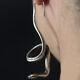Handmade Snake Eardrop Earrings 925 Silver Ear Hook Retro Color Jewelry Gift Hot
