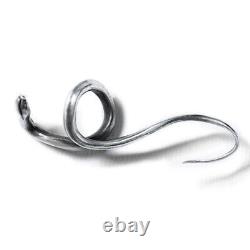 Handmade Snake Eardrop Earrings 925 Silver Ear Hook Retro Color Jewelry Gift Hot