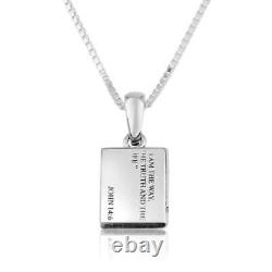 Holy Bible Pendant 925 Sterling Silver Handmade Jewelry Holy Land Gift Box New