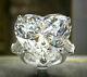 Huge 10ct Heart Shape Diamond Engagement 925 Silver Ring Gift for Valentine Love