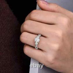 Infinity Sterling Silver Simulated Diamond Engagement Promise Ring Jewelry Gift