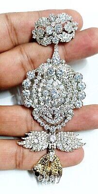 Inspired Cubic Zircon 925 Silver Brooch Gift For her Brooch Wedding Love Gift