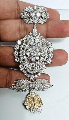 Inspired Cubic Zircon 925 Silver Brooch Gift For her Brooch Wedding Love Gift