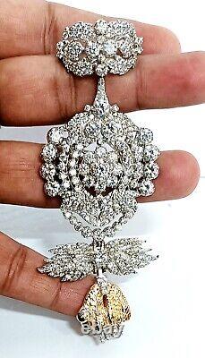 Inspired Cubic Zircon 925 Silver Brooch Gift For her Brooch Wedding Love Gift