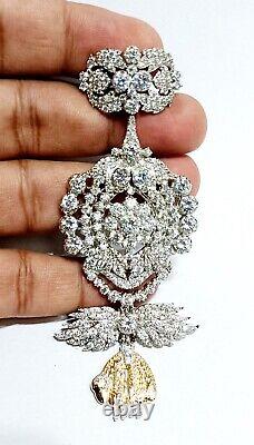 Inspired Cubic Zircon 925 Silver Brooch Gift For her Brooch Wedding Love Gift