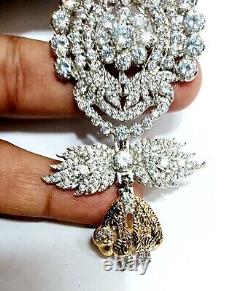 Inspired Cubic Zircon 925 Silver Brooch Gift For her Brooch Wedding Love Gift