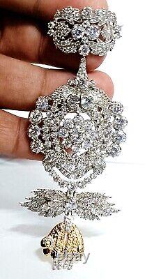 Inspired Cubic Zircon 925 Silver Brooch Gift For her Brooch Wedding Love Gift