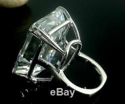 Inspired Ultimate Emerald Cut Gift New 49 Ct Engagement Ring 925 Sterling Silver