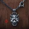 Japan Hannya Pendant Necklace Original Design Men's Gift Jewelry 925 Silver Punk