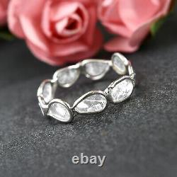 Jewelry For Women Band Ring Gifts For 925 Silver Boho Polki Diamond Size 7 Ct 1