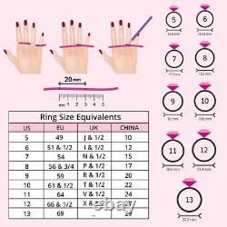 Jewelry For Women Band Ring Gifts For 925 Silver Boho Polki Diamond Size 7 Ct 1
