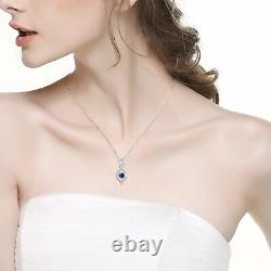 Jewelry Gift Blue Sapphire Infinity Endless Love Pendant September Birthsto