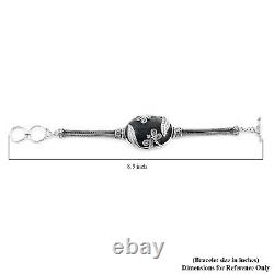Jewelry Gifts 925 Sterling Silver Bracelet Labradorite Dragonfly Size 7.5 Ct 35