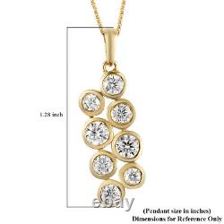 Jewelry Gifts 925 Sterling Silver Pendant Necklaces for Women Moissanite Cts 2.1
