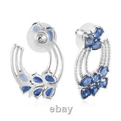 Jewelry Gifts for Women Kyanite Cluster Earrings 925 Silver Platinum Over Ct 9.3