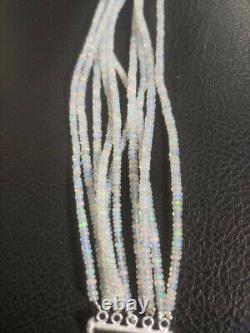 Jewelry Set Opal Earring Bracelet Set Sterling Silver Opal Beads Jewelry Gift