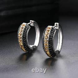 Jewelry Sets Natural Citrine Ring Earrings 925 Sterling Silver Fine Jewelry Gift