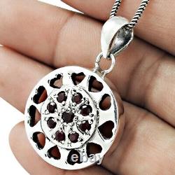 July Ruby Stone Solid Sterling Silver Sister Valentine Gift New Pendant Jewelry